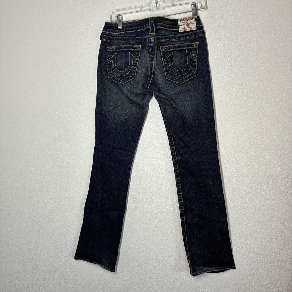 True Religion Johnny Jeans Mens 30x32 Blue Slim Straight Stretch Denim